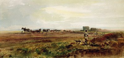 Aratura della brughiera, Lincolnshire da Peter de Wint